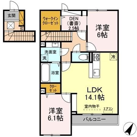 ラピスラズリの物件間取画像